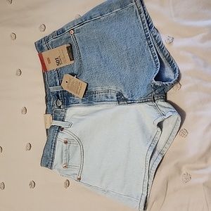Levi's 501 denim doble color shorts